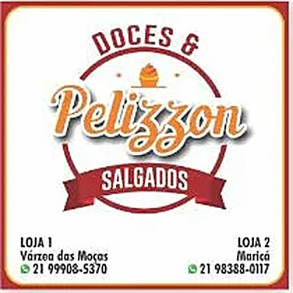 Caixa quadrada personalizada da Pelizzon Doces e Salgados